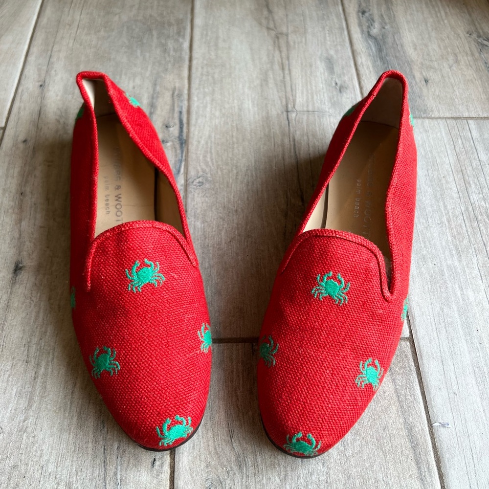 Stubbs & Wootton linen slippers. New. Unworn.